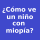 como se ve con miopia